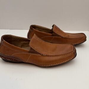 Steve‎ Madden Men’s Tan Leather Slip On Loafers Size 10.5 Preppy Business Casual